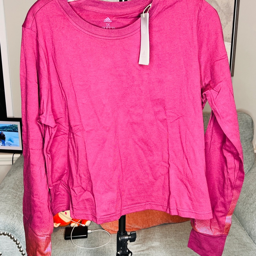 Holiday Graphic Crop Long sleeve Tee by adidas 1x
